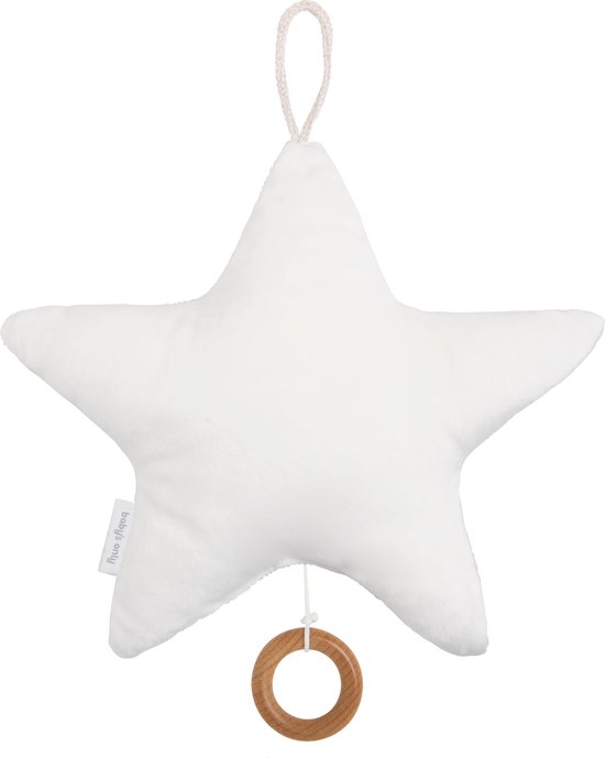 Baby's Only Gebreid baby Muziekdoosje - Muziekhanger ster Sparkle - Goud-Ivoor Mêlee - Met subtiel glittertje - Muziek speelgoed van Baby's Only — afbeelding 2