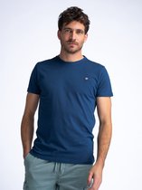Petrol Industries - Heren Logo T-shirt Seashine - Blauw - Maat L