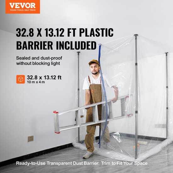 ZipDoor herbruikbare stofdeur 1.20 m x 2.30 m