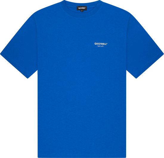 Quotrell - JAIPUR T-SHIRT - COBALT/WHITE - S