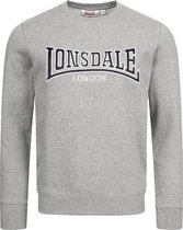 Lonsdale Sweatshirt Berger Lp181 Rundhals Sweatshirt schmale Passform Marl Grey-L