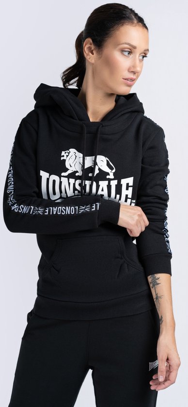 Lonsdale Culbokie Women's Tracksuit Top, Black / Gold