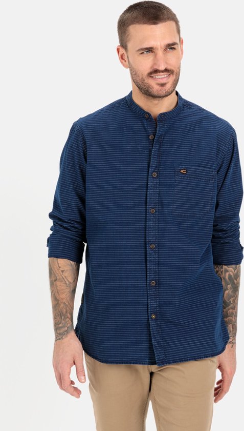 camel active Shirt met lange mouwen in een Vichy cheque