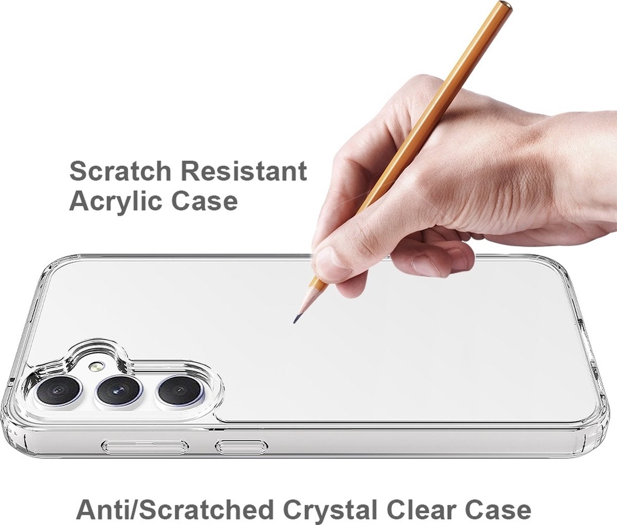 Mobigear Doorzichtig Hoesje geschikt voor Samsung Galaxy S23 FE Telefoonhoesje Hardcase | Mobigear Crystal Backcover | Doorzichtig Telefoonhoesje Galaxy S23 FE | Galaxy S23 FE Case | Back Cover - Transparant
