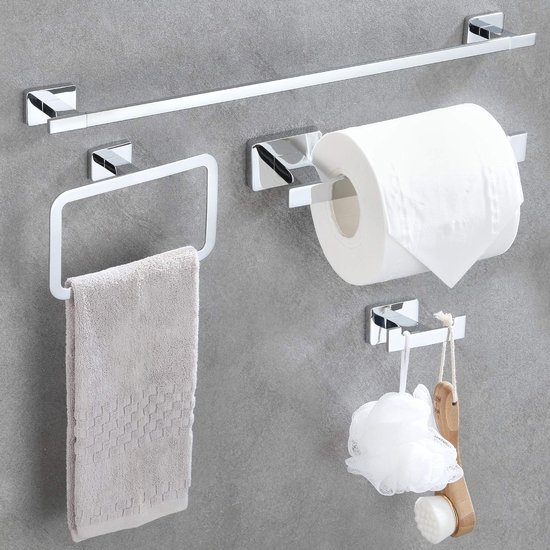 Lot De 16 Accessoires De Salle De Bain Art Déco - Bronze - Porte-serviettes, Porte-Papier, Etc.