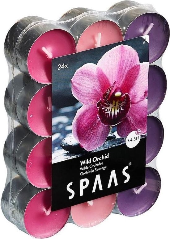 24x Bougies chauffe-plat Wild Orchid 4.5 heures de combustion - Bougies  parfumées... | bol.com