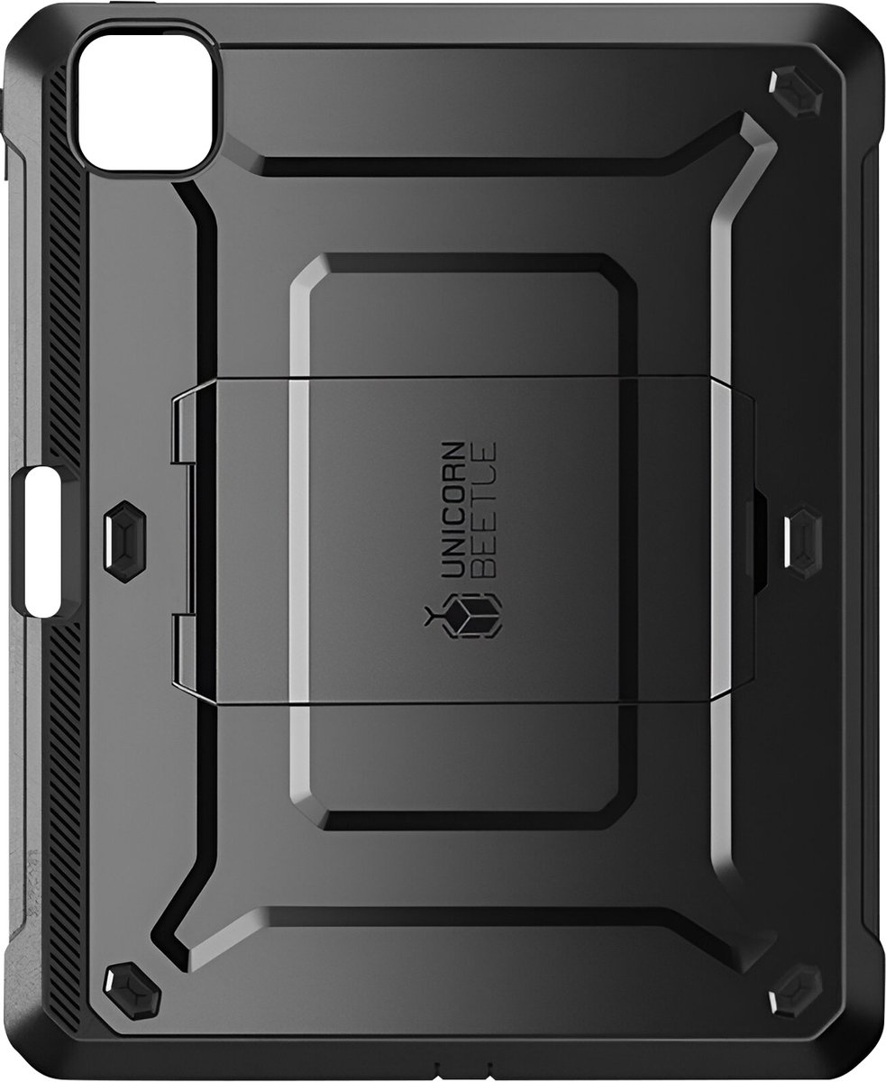 Supcase hoes met screen protector geschikt voor iPad Pro 11 inch (M5 2025 / M4 2024) - Zwart