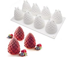 3D Fruit Silicone Mousse Cake Mold - Chocolade Jelly Dessert - Bakvorm voor Mousse Cake - Decoratieve Mould DIY Silicone Bakeware Pan - Keuken Cake Tin Tool