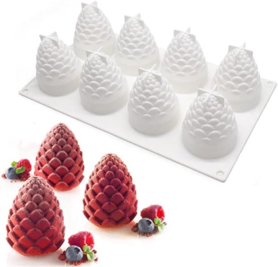 duoyif Siliconen vorm, 3D-bal, 32 mm, 20 putten, chocoladevorm, ronde bolvorm, sferische siliconen vorm voor het maken van koepelmousse, ballen, cake, chocolade, ijs (20 putjes 32 mm