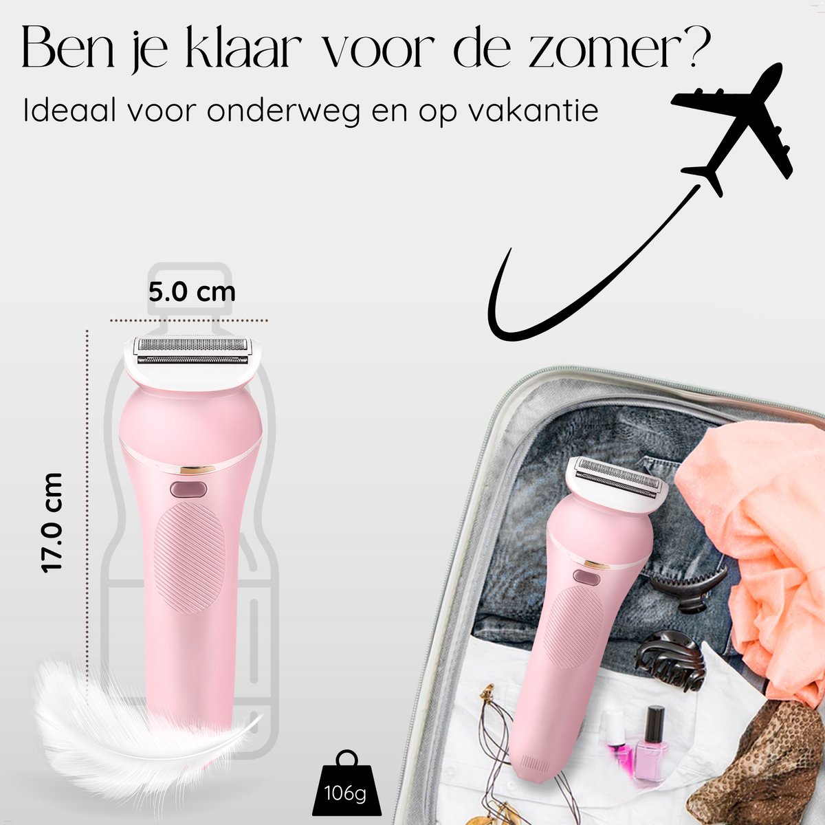 Sansbeauté® 7 in 1 Ladyshave voor Vrouwen - Gezicht - Oksels - Benen - Epilator - Trimmer voor Vrouwen & Dames - Bikinitrimmer Dames - Scheerapparaat Vrouw thumbnail 6