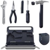 Hoto Household Tool Kit - 7 delige gereedschapskist - Grijs