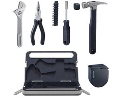 Hoto Household Tool Kit - 7 delige gereedschapskist - Grijs