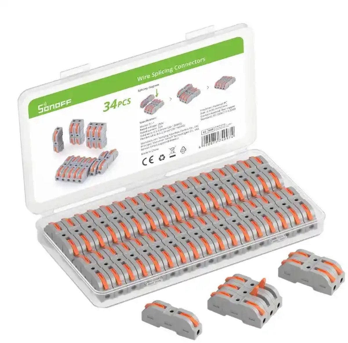 Sonoff Snelkoppelingset (34 Stuks)