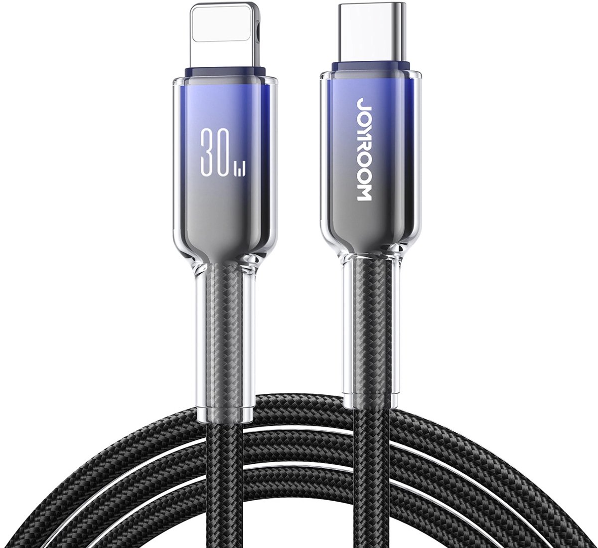Usb-C Lightning Joyroom S-A42 Kabel 30W 1,2M Zwart