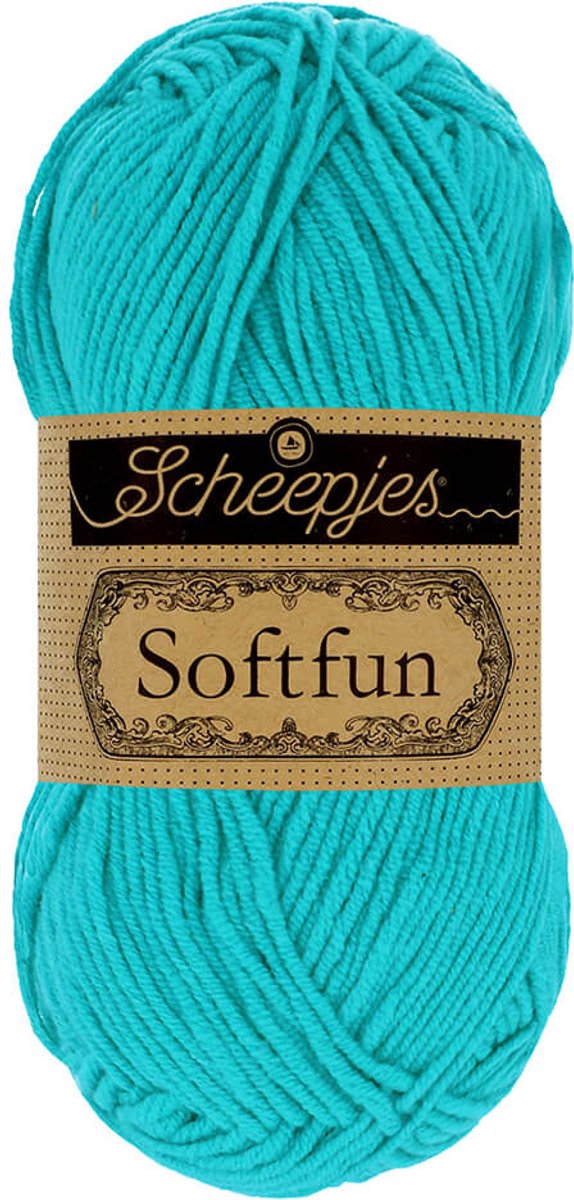 Scheepjes Softfun 50g - 2423 Bright Turquoise