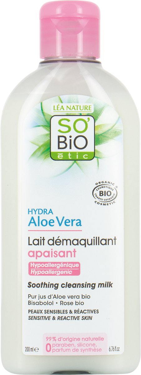 Goedkoopste So Bio Etic Aloe vera cleansing milk 200 Milliliter
