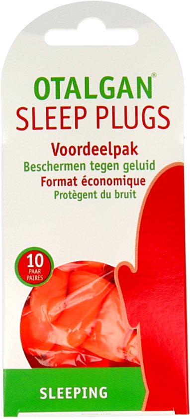 Otalgan Sleep Plugs Oordoppen - Oordopjes tegen geluidsoverlast - 10 paar