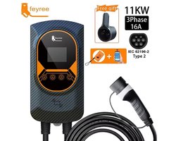 Ohana DT - Laadpaal F1 Fase 11 kW - Wallbox - Type 2 - Met WiFi, RFID en App-bediening – Snel, Slim en Veilig Thuis Opladen