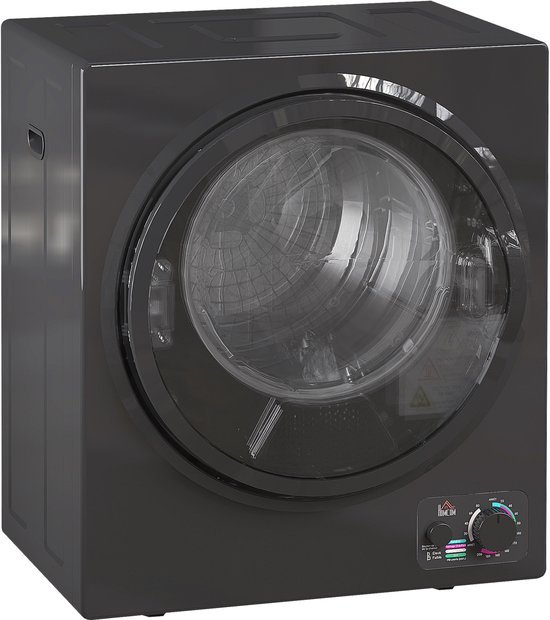 Sèche-linge HOMCOM 49x40,5x60cm Plastique Zwart