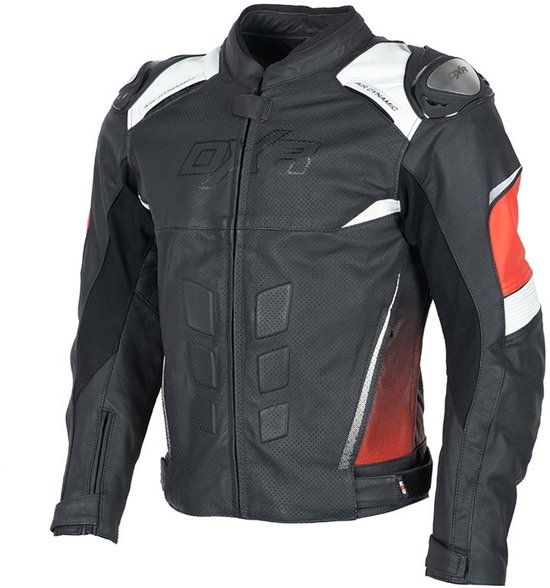 Veste moto RANDY R Homme Été Zwart/ Rouge L Homologuée CE par MOTOBLOUZ