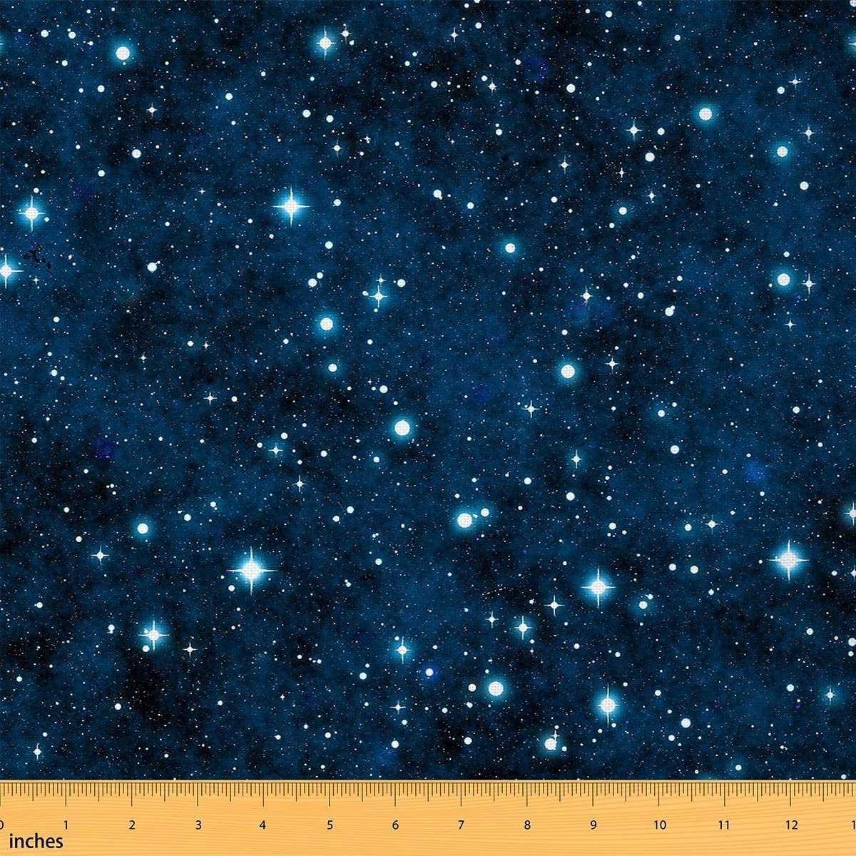 Galaxy meubelstof per meter ruimte sterrenhemel binnen buiten stof per meter universum fonkelende sterren decoratieve stof voor meubelbekleding en DIY naaiprojecten 920 x 150 (HxB) blauw