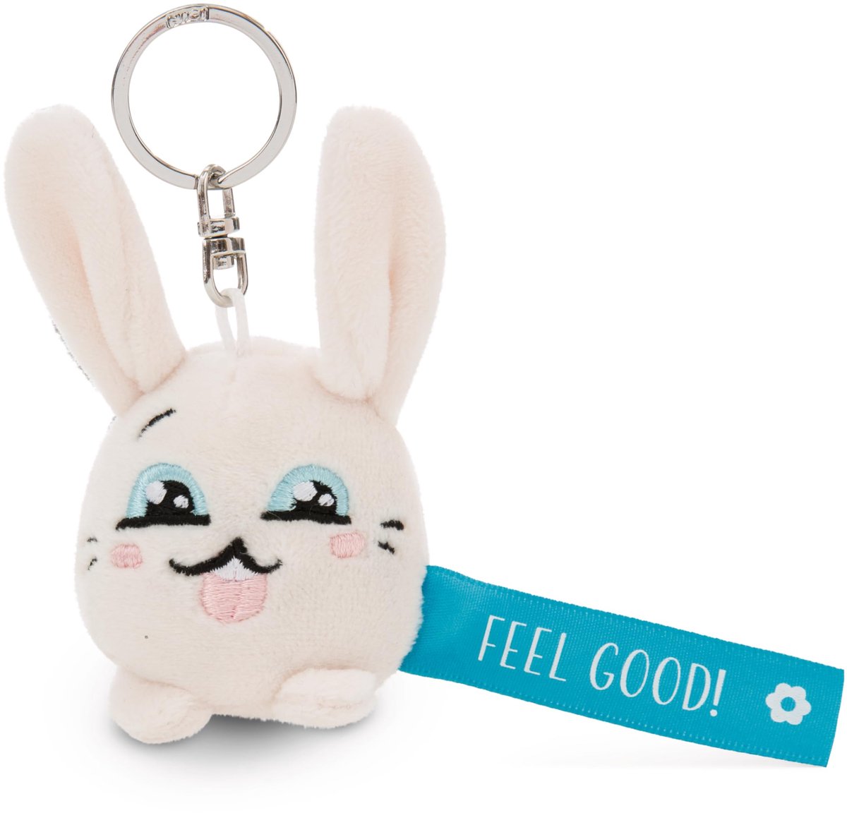 NICI Sleutelhanger Konijn Feel Good! Blauw 5cm