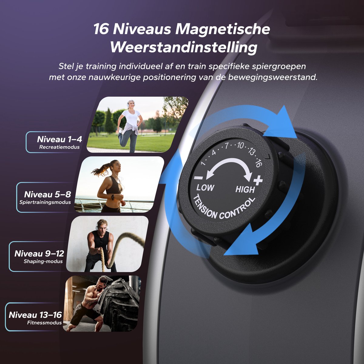 MERACH Magnetische roeimachine met bluetooth - 16 - afbeelding 3