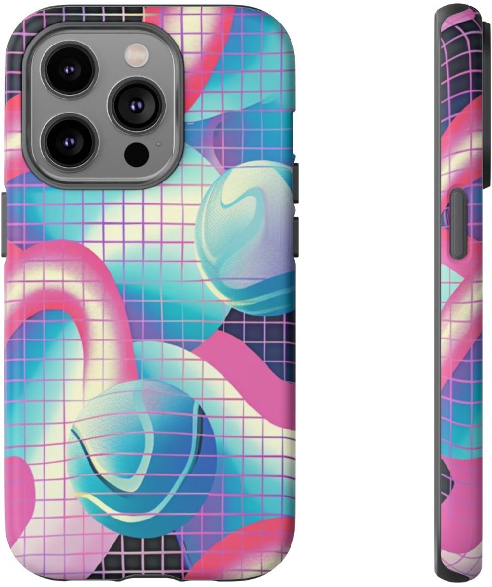 Abstract 3D Geometrisch Patroon – Telefoonhoesje Geschikt voor iPhone 14 Pro