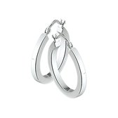 GLAMS - Boucles d'oreille Anneaux Tube carré - Argent