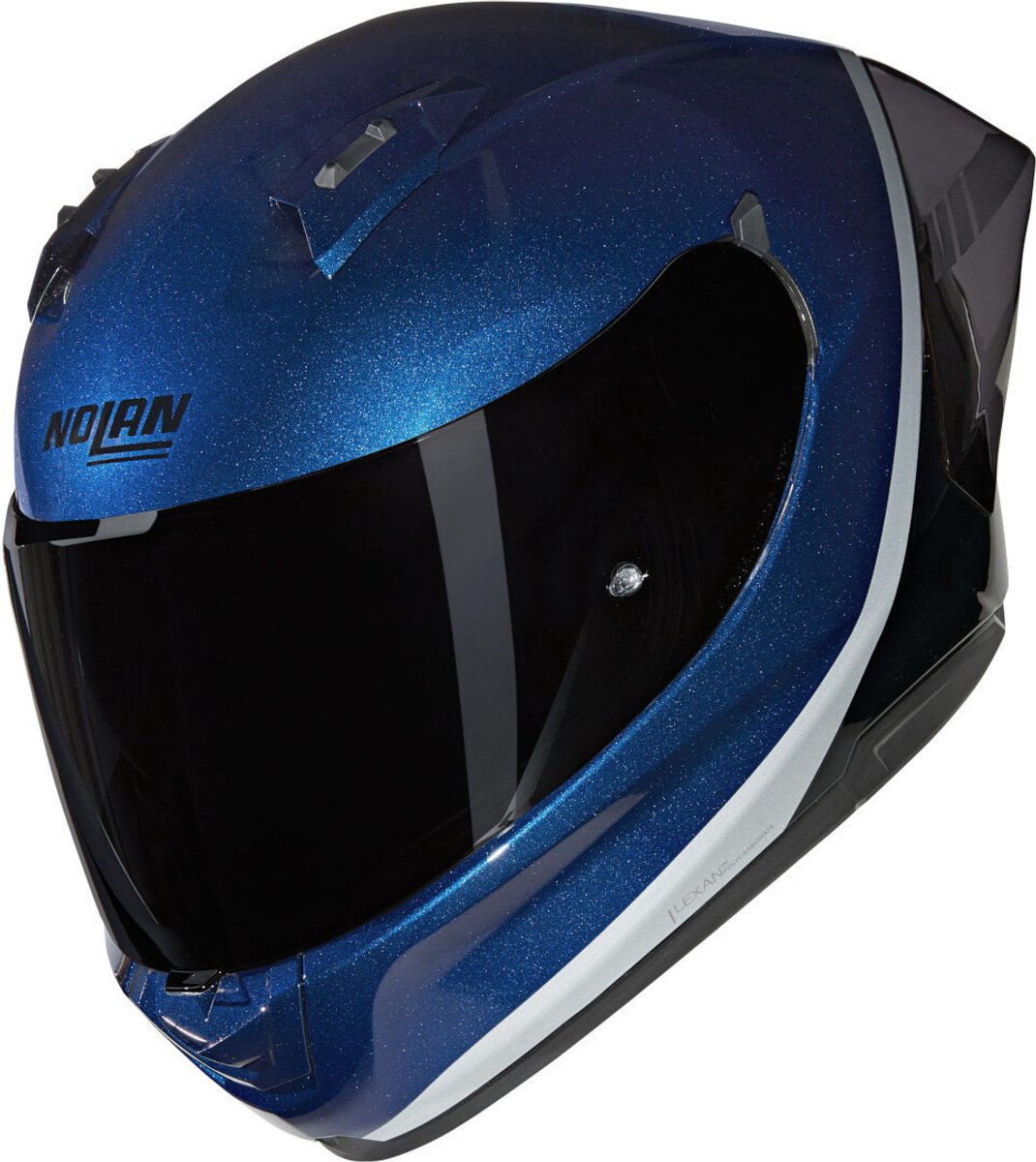 Nolan N60-6 Sport Verniciatura Speciale 346 Diepblauw Zwart Zilver Glossy Integraalhelm - Maat XL - Helm