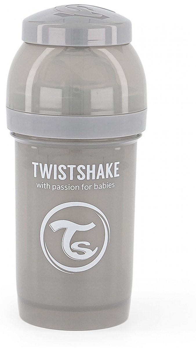 Twistshake Babyfles Antikoliek 180 Ml - Pastel Grijs van Twistshake — afbeelding 5
