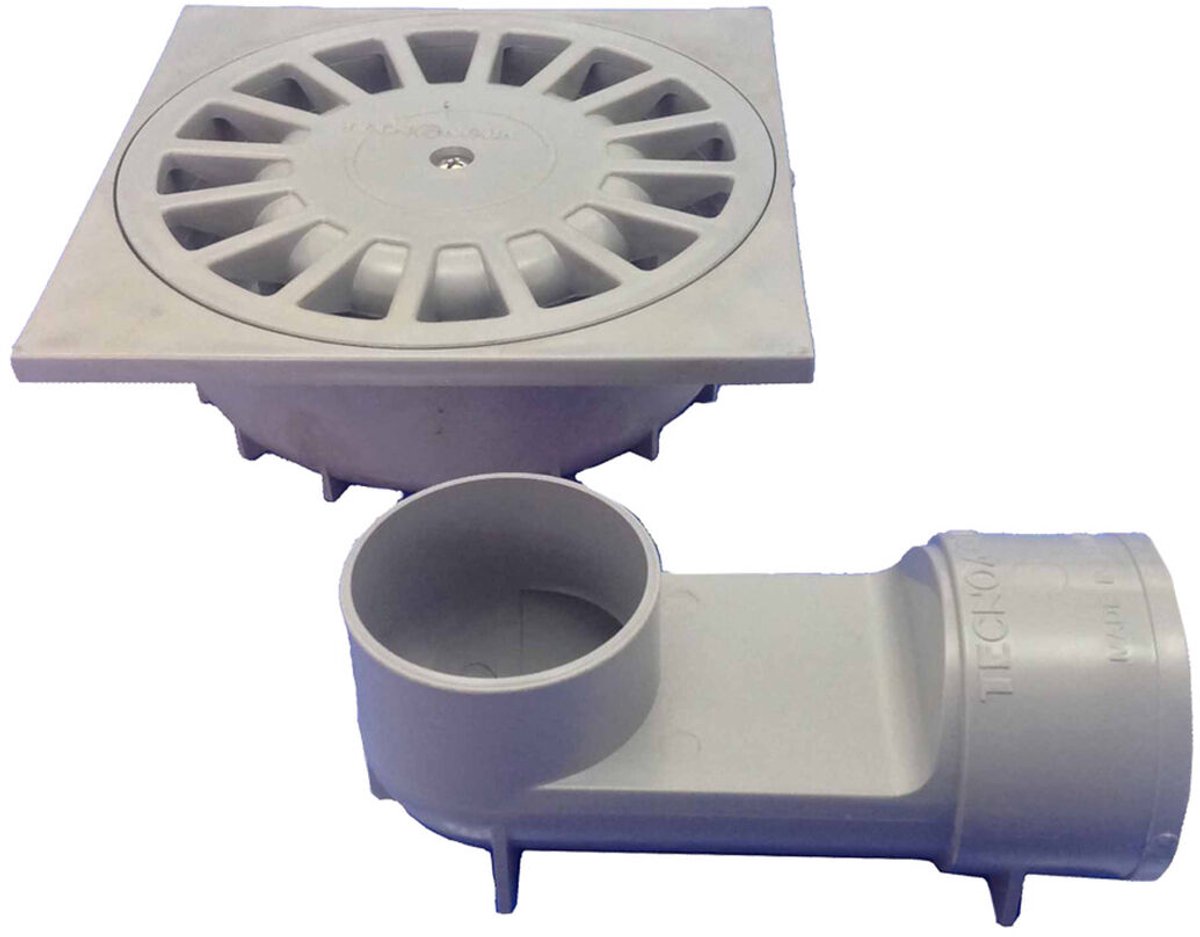 Afvoer Tecnoagua t-88 vh PVC 25 x 25 x 7 cm Ø 11 - 9 cm