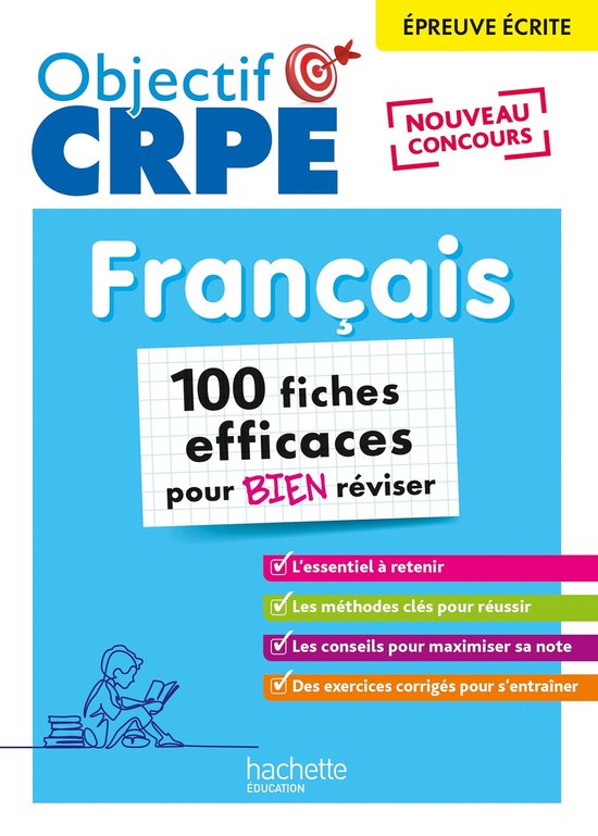 Objectif CRPE 2026 -Français- 100 fiches efficaces pour bie ... - cover