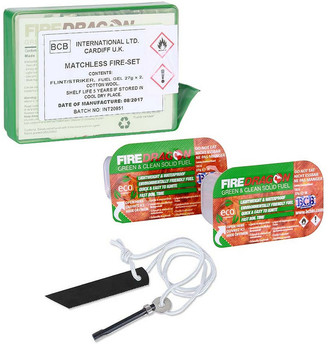 BCB Vuurstarter set - matchless fire set - preppen/noodpakket/survival