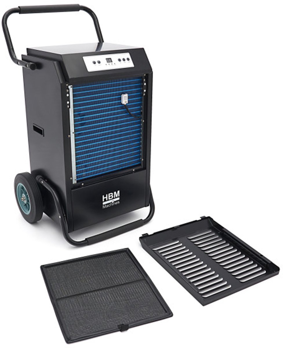 professionele bouwdroger, luchtontvochtiger, vochtvanger 90 liter, 1080 Watt