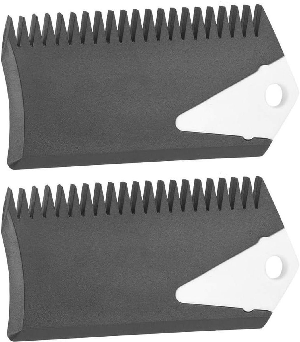 Allecto Plus - Surfboard Wax Kam - 2 Stuks - PVC - Onderhoud Tool voor Surfplank - Skimboard Longboard - Surfen Onderhoud - Snelle Wax Applicator