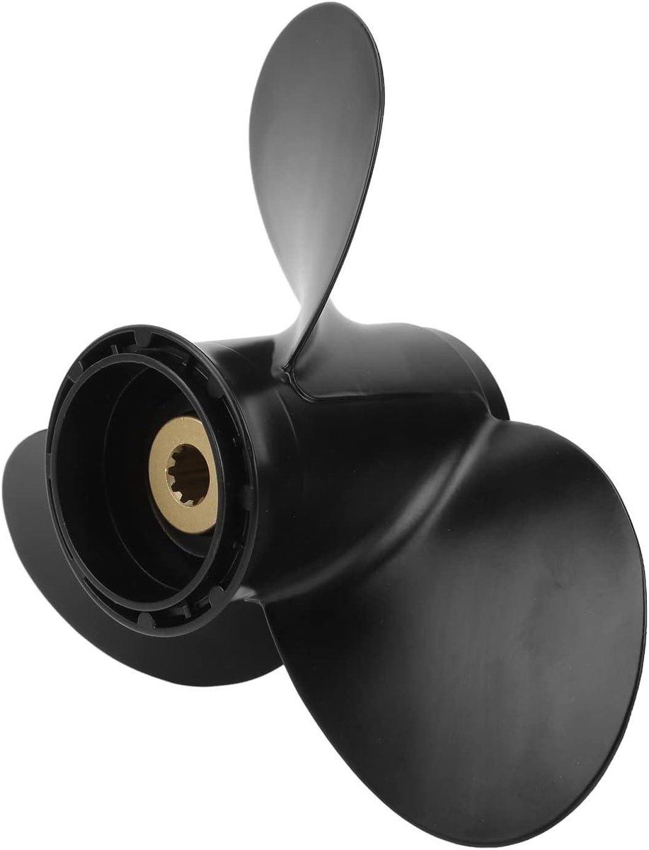 Allecto Plus - Propeller voor Buitenboordmotor 10 Spline - Zeewaterbestendig - Boot Motor - Lage Trekkracht - Hoge Snelheid - Vervangt 8-20PK Suzuki - Duurzaam Materiaal - Efficiënte Voortstuwing
