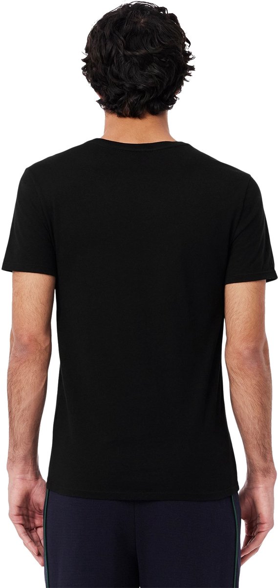 Lacoste Lounge Shirt Heren 3-pack Zwart