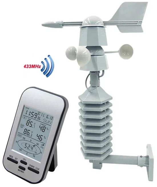 Digitale Windmeter Met Temperatuurmeting – Compact, Nauwkeurig, Voor Buiten, Ideaal Voor Zeilen, Drone-vliegen, Landbouw & Weersobservatie
