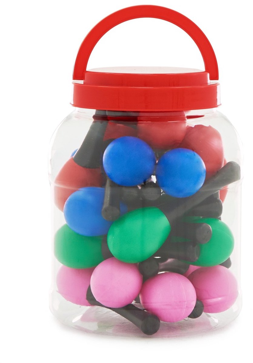 Emmer met Mini Maracas van Gear4music, Pakket van 24
