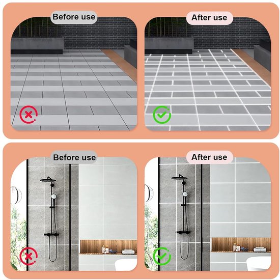2 stuks waterbestendige voegenstift voor voegenreparatie in keuken en badkamer van Merkloos	 — afbeelding 3