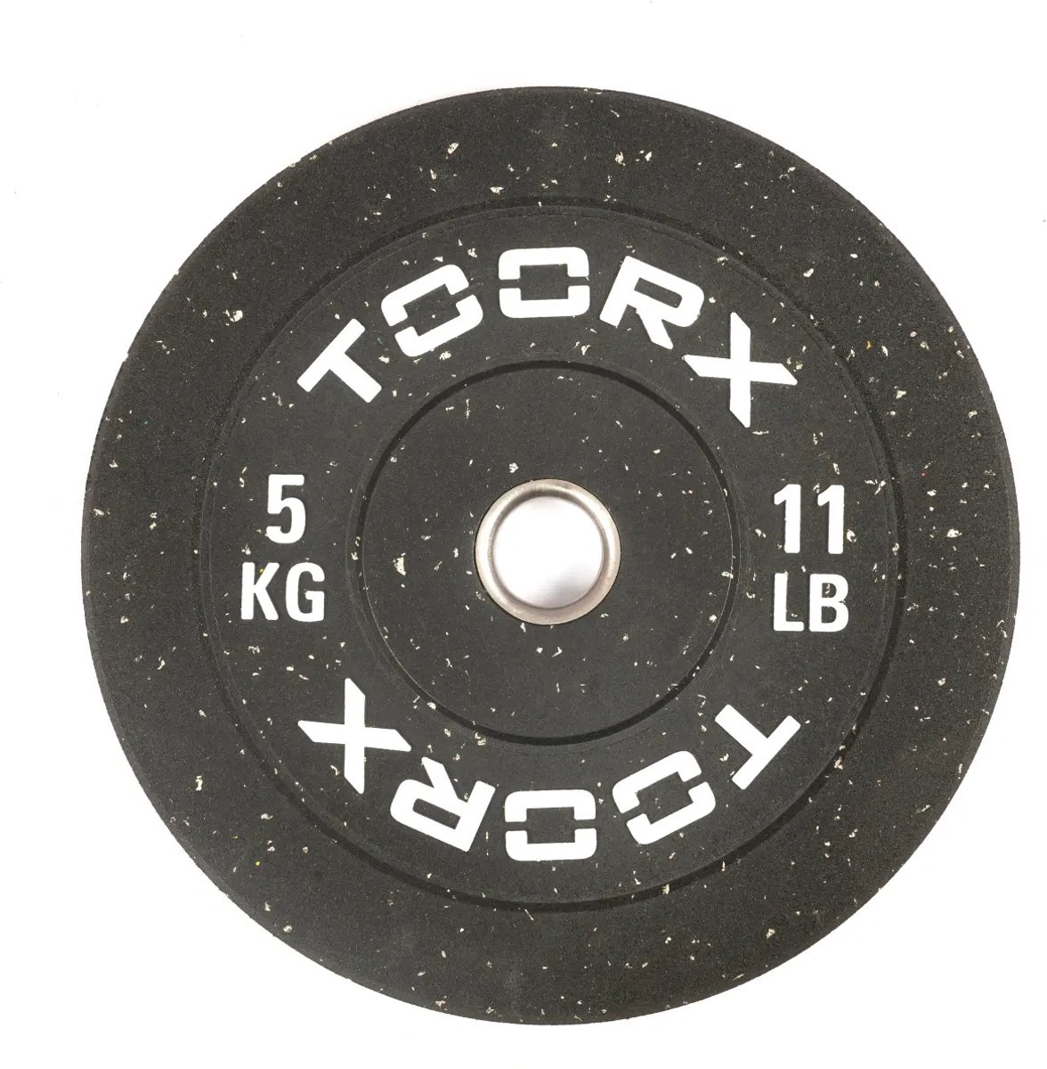 Toorx Professional - DBCR-5 Crumb bumper halterschijf – 50 mm - 5 kg - Gewicht Schijf - Sport Gewichten - Fitness - Wit - Per Stuk