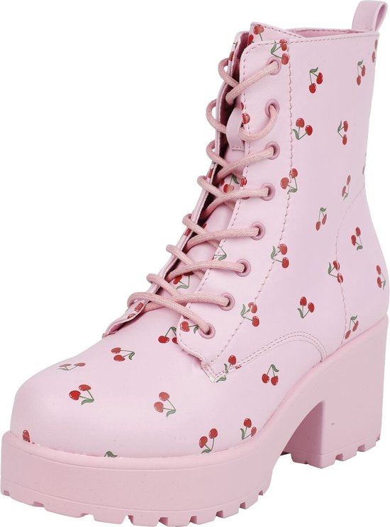 KOI Cherry Passion Platform Dames Laars - roze - EU41