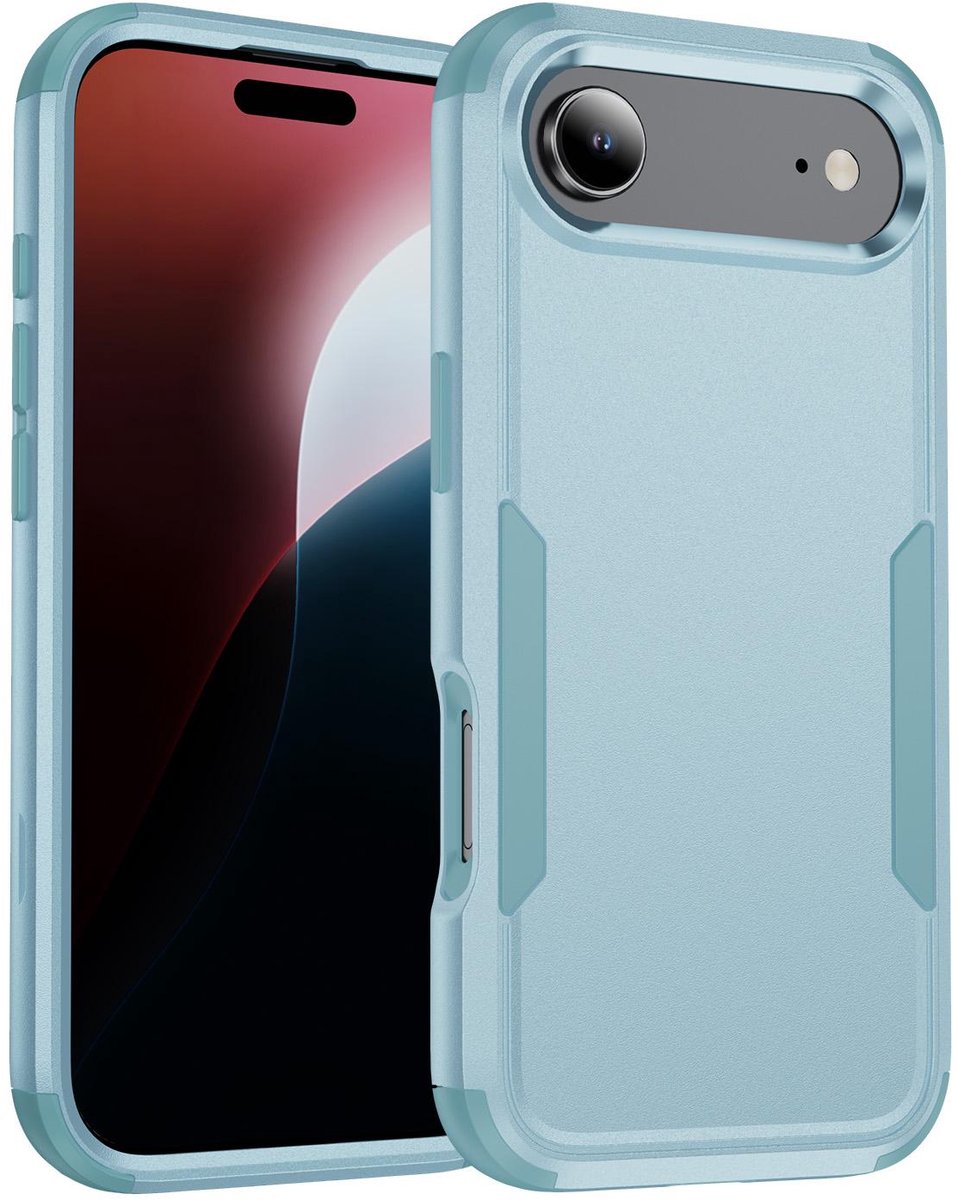 Mobigear Hoesje geschikt voor Apple iPhone Air Telefoonhoesje Hardcase | Mobigear Ultra Tough Backcover Shockproof | Schokbestendig iPhone Air Telefoonhoesje | Anti Shock Proof - Groen