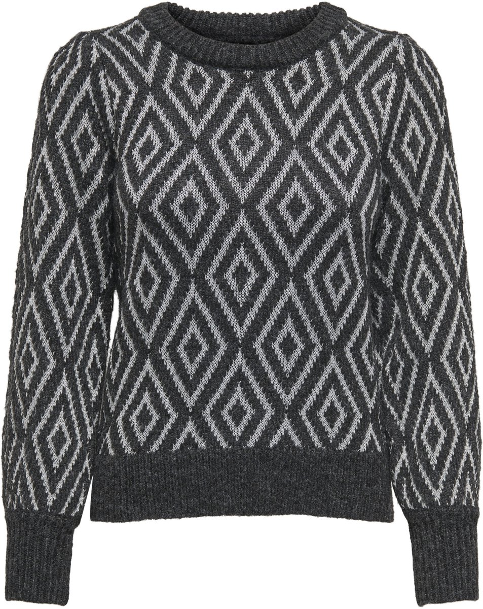 Only Trui Onlfie Ls O-neck Glitter Knt 15332139 Black/silver Dames Maat - S