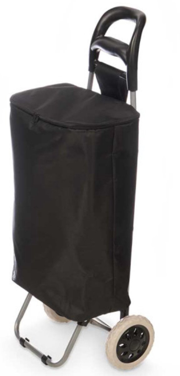 Arte Regal Boodschappen trolley - 32 l - zwart - 35x95 cm - met koeltas