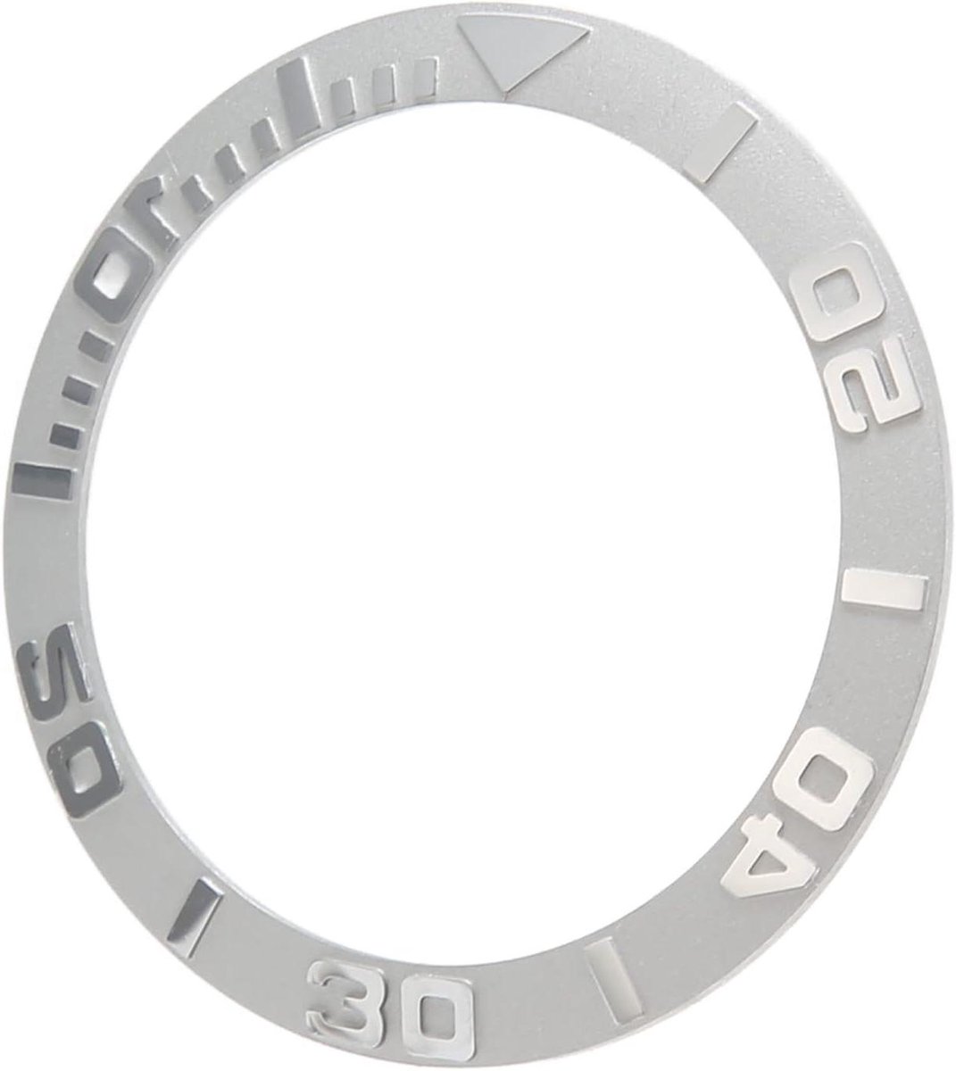 Zachte reliëf nummer horloge bezel insert - Krasbestendige vervanging voor horloge reparatie.