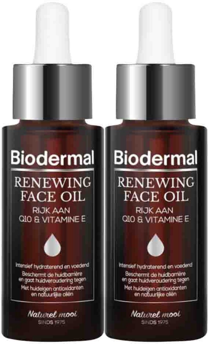 Biodermal Gezichtsolie Anti Age - 2 x 30 ml - Voordeelverpakking