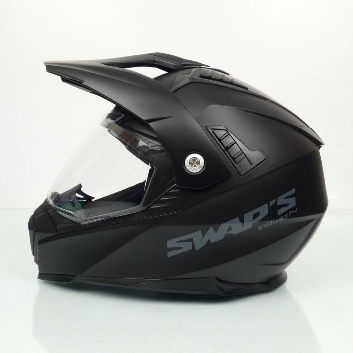 Casque pour moto cross trail Swaps Enduro S789 Crux noir mat Taille XL 61-62cm Neuf