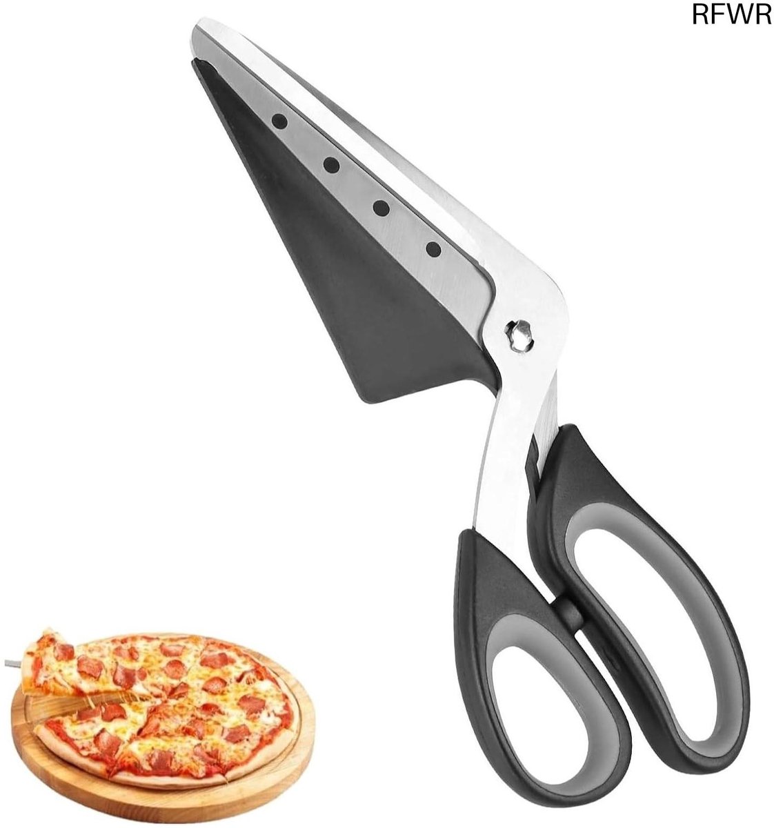 RFWR® Multifunctionele Pizzaschaar 27 cm - Vaatwasmachinebestendig en Ergonomisch Ontwerp